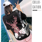 Girl Wearing Our Kawaii Peace Sakura Tracksuit With Black Shirt