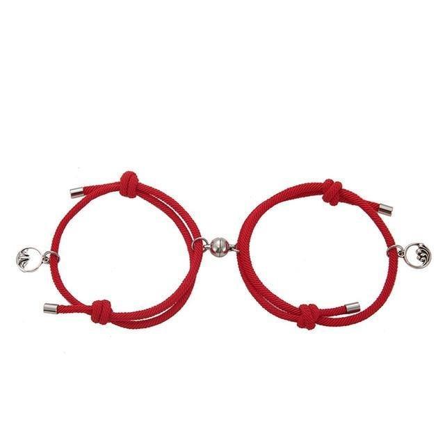 Kawaii Red Couples Magnetic Attraction Bracelets