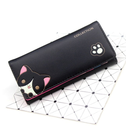 Kawaii Black Neko Cat Fashion Wallet