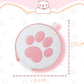 Kawaii Nintendo Switch Cards Case With Cat Paw in White with Dimensions
