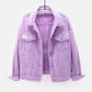 Kawaii Purple Denim Jacket
