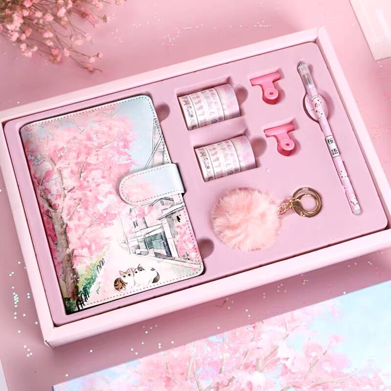 Kawaii Cherry Blossom Journal Gift Set