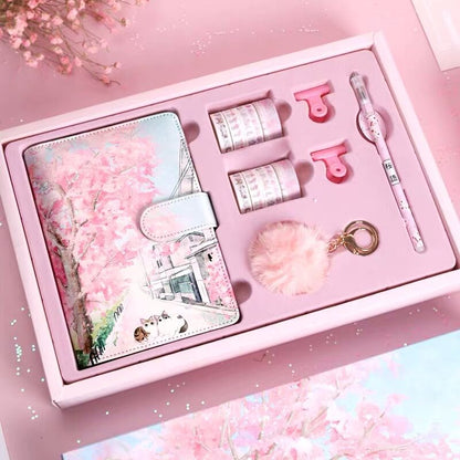Kawaii Cherry Blossom Journal Gift Set