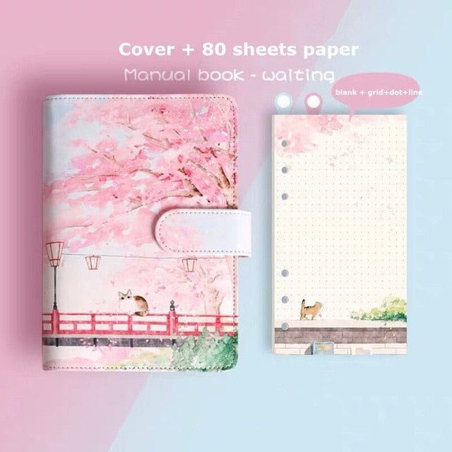 Kawaii Cherry Blossom Journal