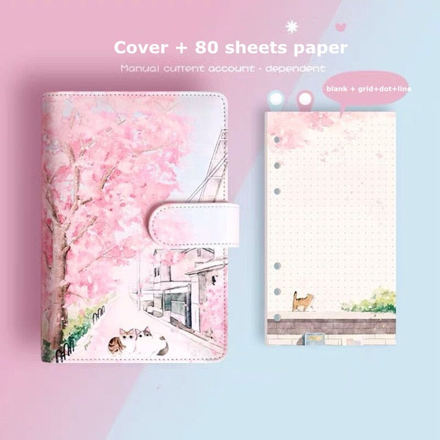 Kawaii Cherry Blossom Journal