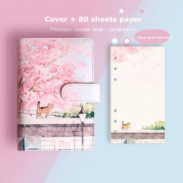 Kawaii Cherry Blossom Journal Gift Set