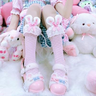 Cute Bunny Lace Ruffle Socks