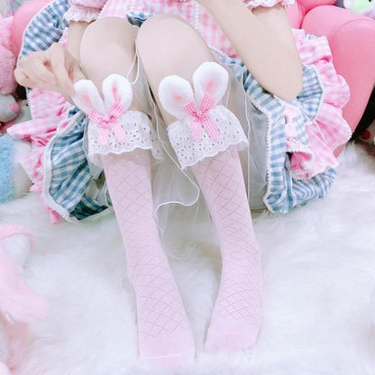 Cute Bunny Lace Ruffle Socks