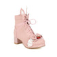 Kawaii Pink Strawberry Bunny Lolita Shoe