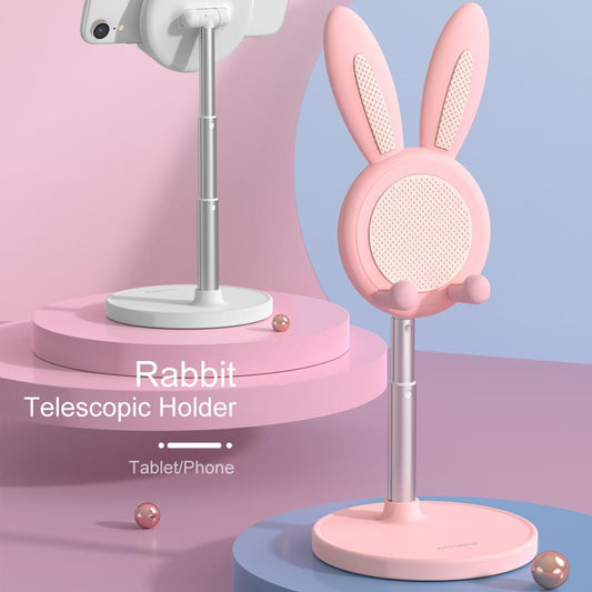 Kawaii Pink Bunny Phone Holder Stand