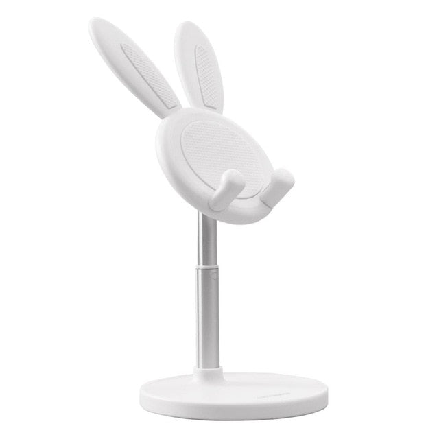 Kawaii White Bunny Phone Holder Stand