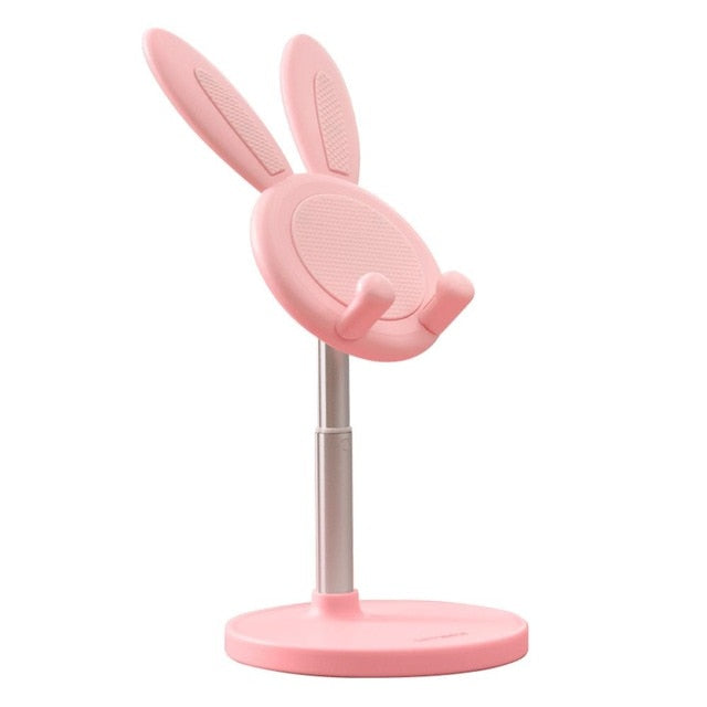 Kawaii Pink Bunny Phone Holder Stand