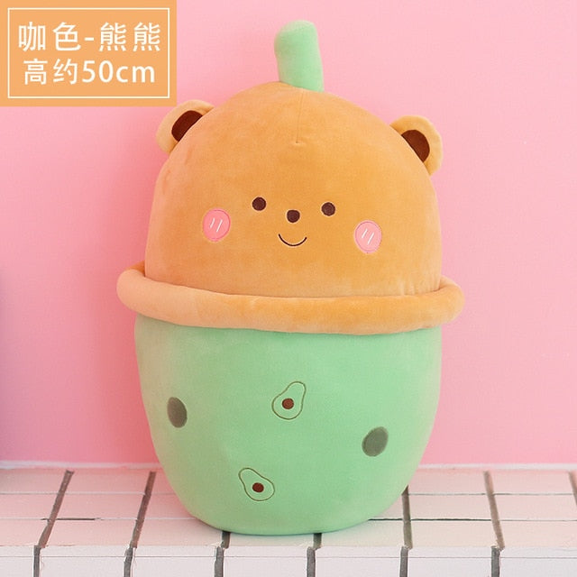 Kawaii Bear Boba Tea Plushie