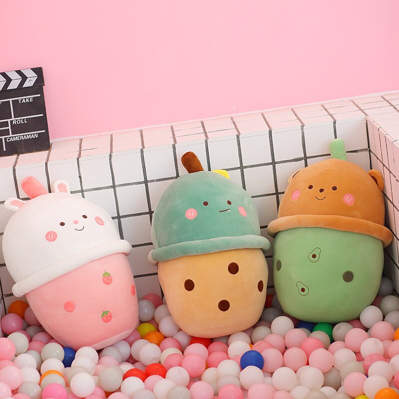 Kawaii Boba Tea Plushie Friends