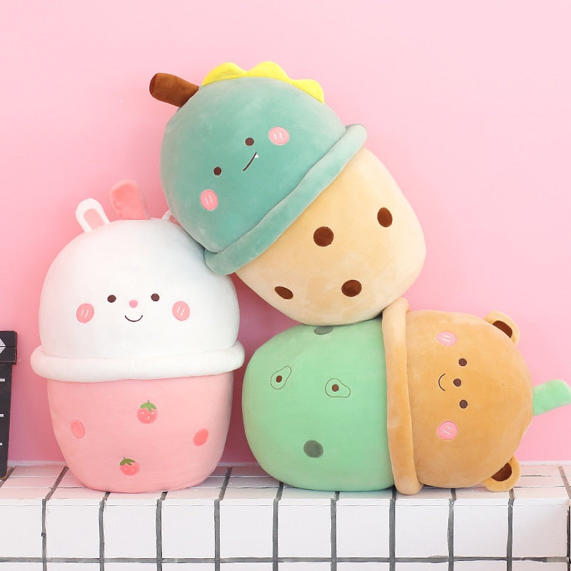 Kawaii Boba Tea Plushie Friends