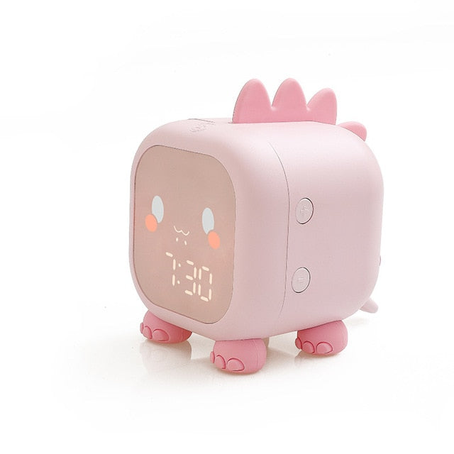 Kawaii Pink Digital Dinosaur Alarm Clock