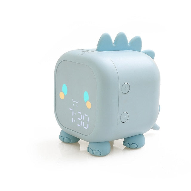Kawaii Green Dinosaur Digital Alarm Clock
