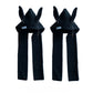 Kawaii Black Gothic Bunny Hooded Scarf