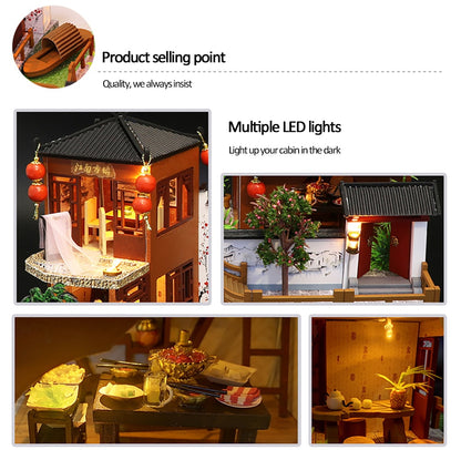 Chinese Ancient Town Dollhouse Kit