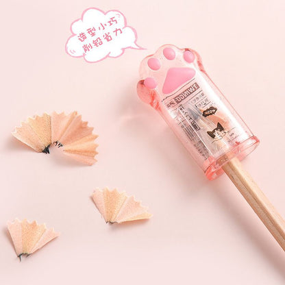 Kawaii Pink Cat Paw Pencil Sharpener