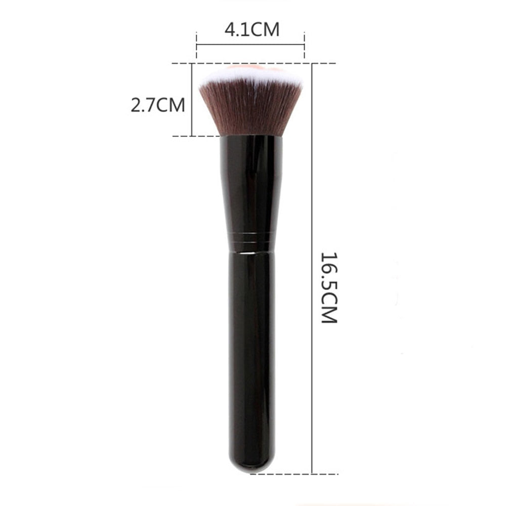 Kawaii Cat Paw Makeup Brush in Black With Dimensions