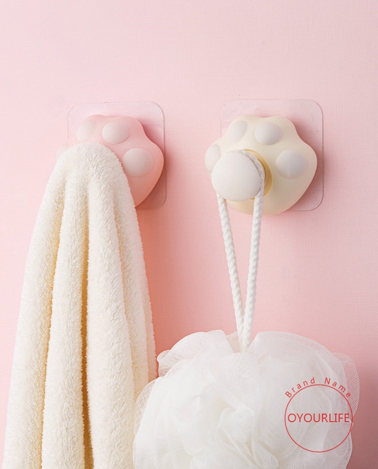 Kawaii Cat Paw Wall Hooks