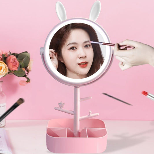Kawaii Pink Bunny Vanity Mirror Lamp