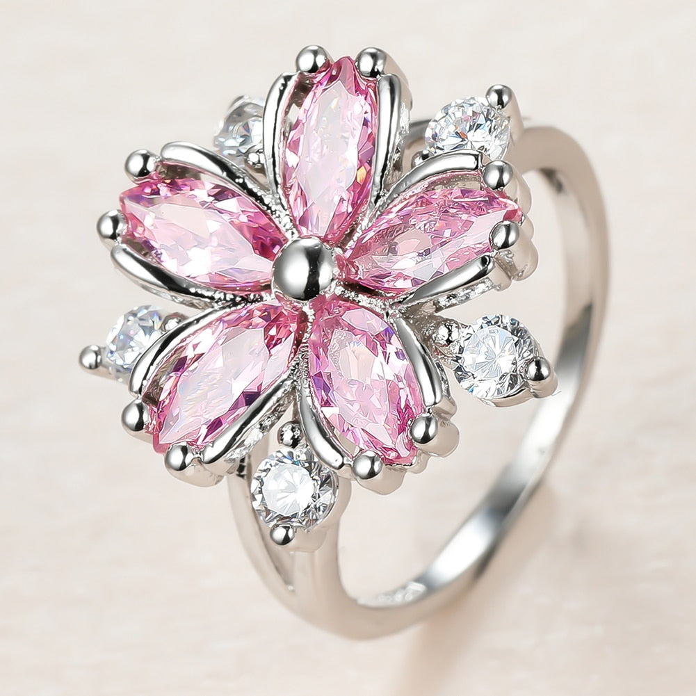 Kawaii Sakura Cherry Blossom Ring