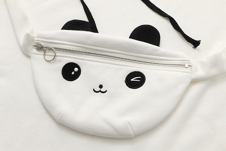 Kawaii Panda Hoodie Pocket