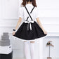 Back View Of Kawaii Black Cat Overalls Dress