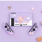 Pastel Purple Nintendo Switch Cover with Ice Cream Cat Design
