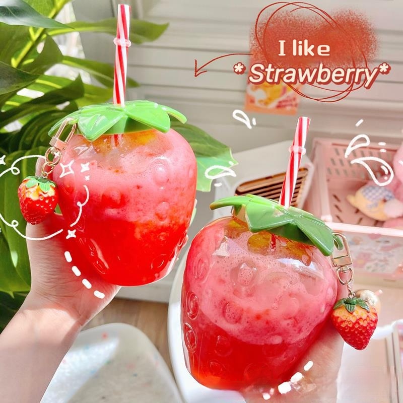 Kawaii Strawberry Cups