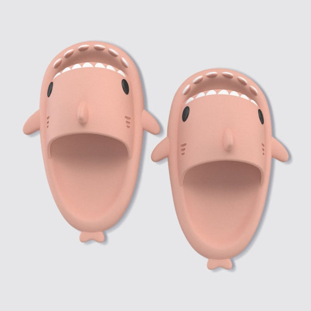 Kawaii Tan Shark Slippers