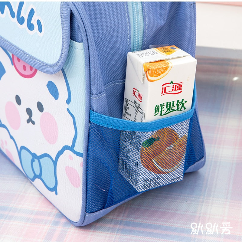 Kawaii Cute Blue Lunch Bag Tote