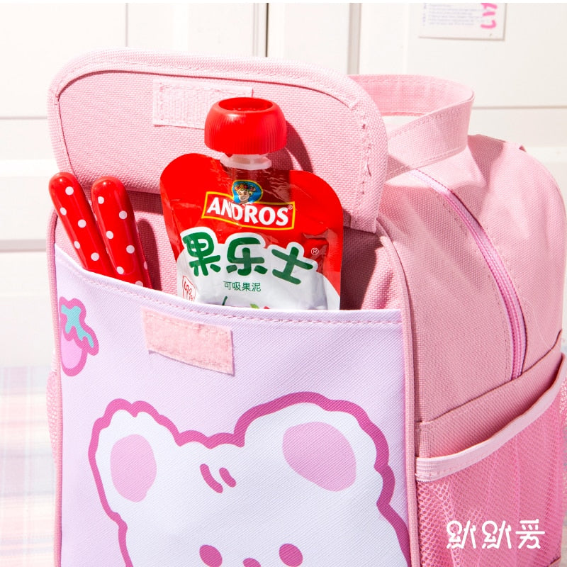 Kawaii Cute Pink Lunch Bag Tote