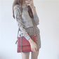 Kawaii Grey Cross-Sleeve Shirt