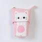 Kawaii Pink Cat Pencil Case With Zipper