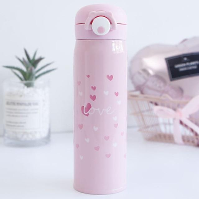 Kawaii Pink Thermos Bottle