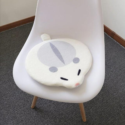 Kawaii Grey Soft Hamster Seat Cushion