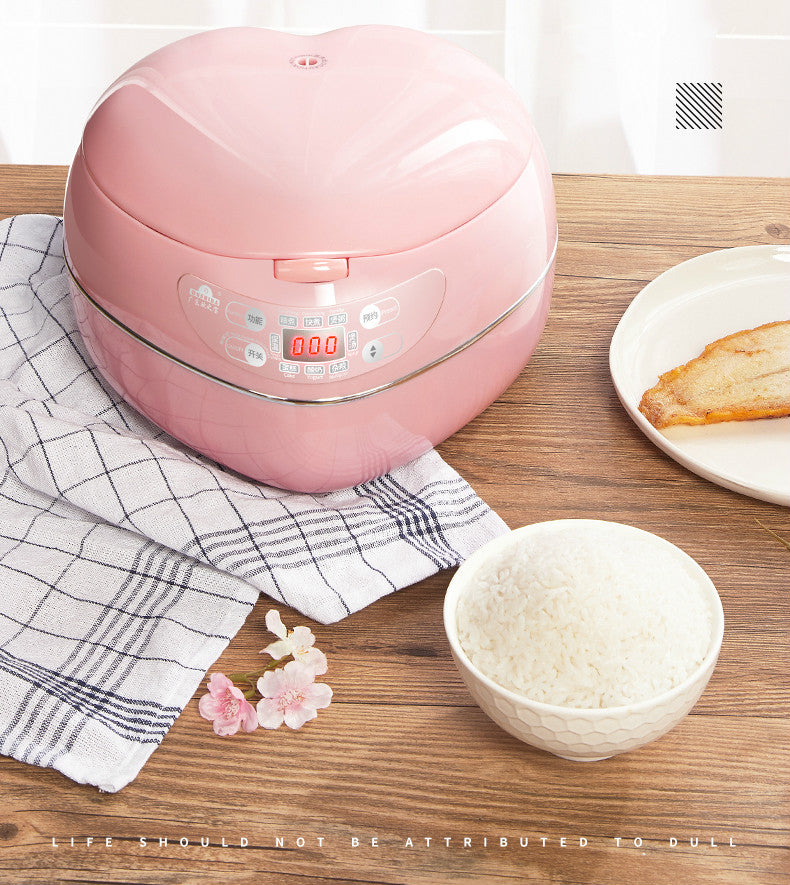 Pink Rice Cooker Heart Shape  Review Unboxing Cooking Jasmine Rice  First Impression and Tips 